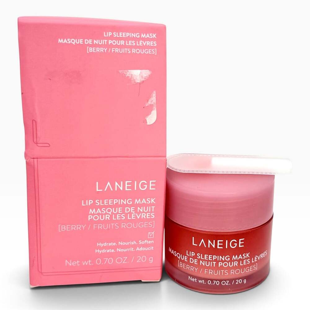 LANEIGE Lip Sleeping Mask Berry 20g Full Size New Damaged Box Korean Beauty
